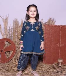 Petrol Blue Kurti with Pant