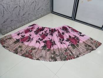 Dusty Rose Organza Floral Lehenga Choli Set 6