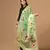 Green Colour Stylish Floral Printed Ceremonial Organza Dupatta With Glam Mirror Work