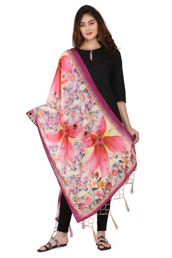 Multi Colour Muslin Cotton Dupatta For Stylish Girlie Casual Fashion Looks