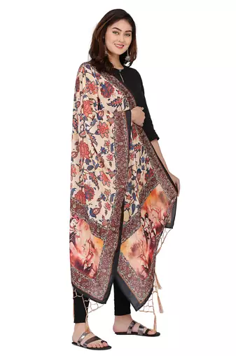 Multi Colour Muslin Cotton Dupatta For Stylish Girlie Casual Fashion Looks