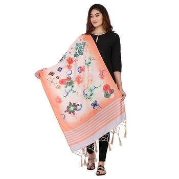 Multi Colour Muslin Cotton Dupatta For Stylish Girlie Casual Fashion Looks 1