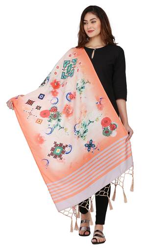 Multi Colour Muslin Cotton Dupatta For Stylish Girlie Casual Fashion Looks