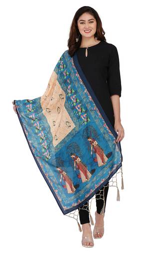 Multi Colour Muslin Cotton Dupatta For Stylish Girlie Casual Fashion Looks