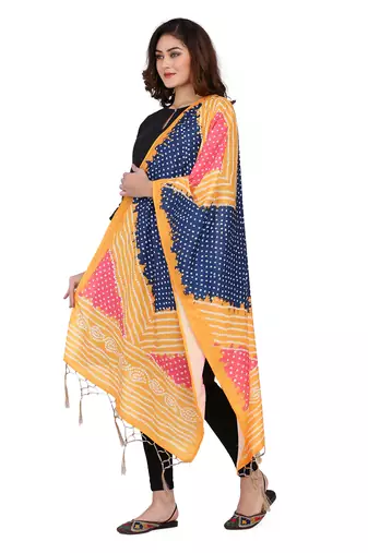 Multi Colour Muslin Cotton Dupatta For Stylish Girlie Casual Fashion Looks