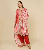 Shibori Dyed Short Punjabi Salwar Suit
