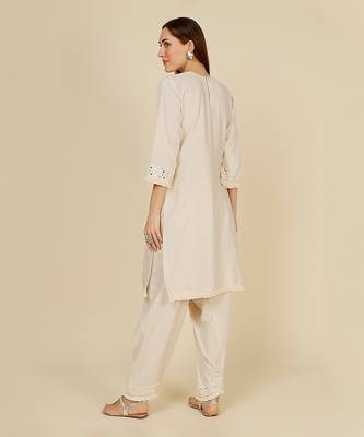 South cotton kurta with kutch embroidery with salwar 2