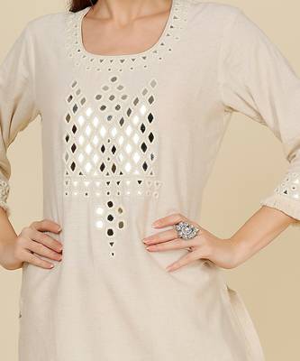 South cotton kurta with kutch embroidery with salwar 4
