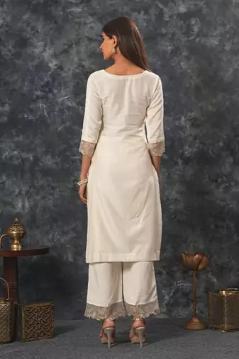 Rajdulari - ivory suit set