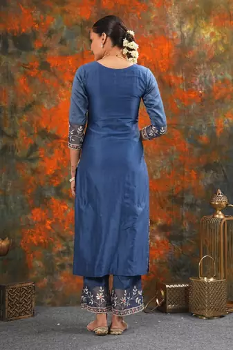 Rukmani - Midnight Blue Suit Set