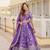PURPLE Designer Dyeable Pure Viscose Jacquard fabric Lehenga Choli & Dupatta Set