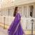 PURPLE Designer Dyeable Pure Viscose Jacquard fabric Lehenga Choli & Dupatta Set