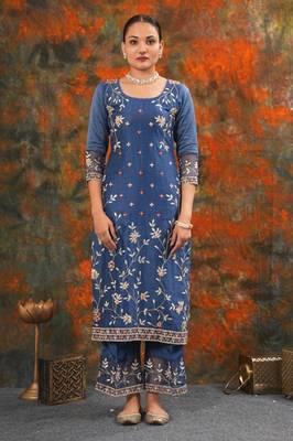 Rukmani - Midnight Blue Suit Set 6