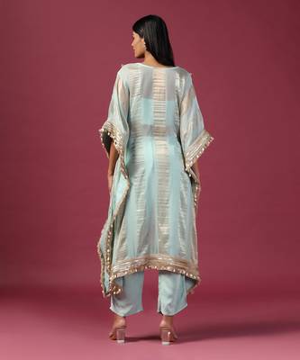 Purple georgettet emroidery kurta set 5