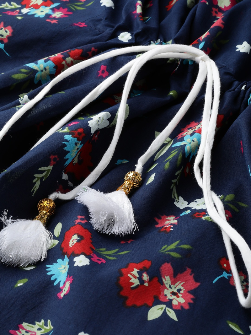 Yash gallery women's cotton floral printed kaftan