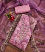 Manvaa women's lavender stylish sequence work with position print