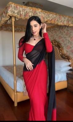 Pure Georgette Fabric Padding Print Ready To Wear Saree With Un-Stitched Blouse 1