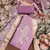 Purple Premium Roman silk blend Unstitched Dress Material