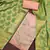 Peach Cotton Chanderi Unstitched Dress Material
