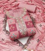 Manvaa women's multi unstitched heavy position sequence dupatta maslin cotton dress material 