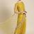 Designer With Golden Embroidered Sequin Work Partywear Yellow Colour Saree