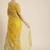 Designer With Golden Embroidered Sequin Work Partywear Yellow Colour Saree
