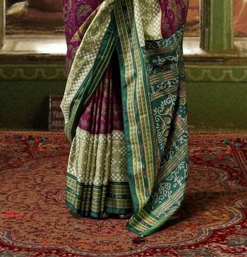 Rani silk blend Blend Woven Saree With Unstitched Blouse Piece 4