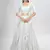 Off-White Embroidered Lehenga Choli with Ruffled Dupatta