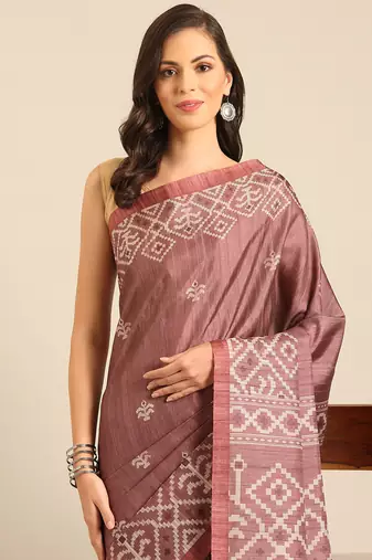 Sangam Prints Burgundy Cotton Digital Print Party Wear  Saree