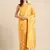 Sangam prints mustard Banarasi silk blend woven work traditional tassels saree
