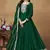 Green art silk embroidered anarkali suit