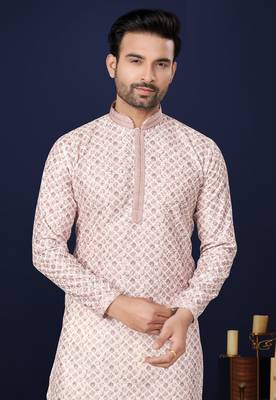 Multicolor printed cotton butti straight kurta with payjama 2