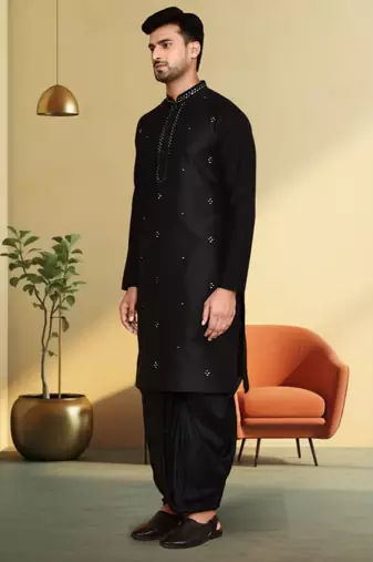 Art silk dhoti kurta for mens
