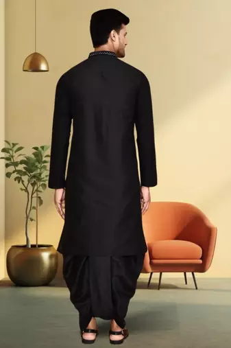 Art silk dhoti kurta for mens