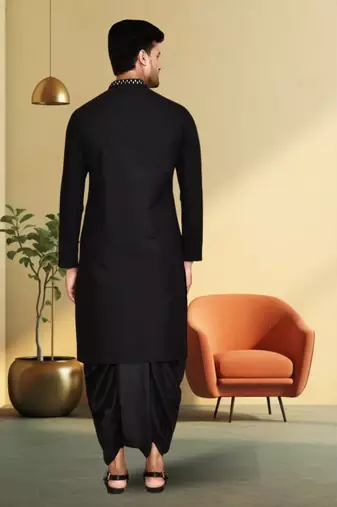 Art silk dhoti kurta for mens
