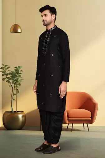 Art silk dhoti kurta for mens