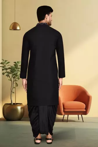 Art silk dhoti kurta for mens