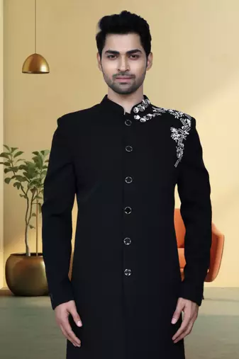 Silk sherwani for mens