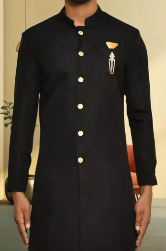 Silk jhodhpuri sherwani for mens
