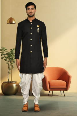 Silk jhodhpuri sherwani for mens 4