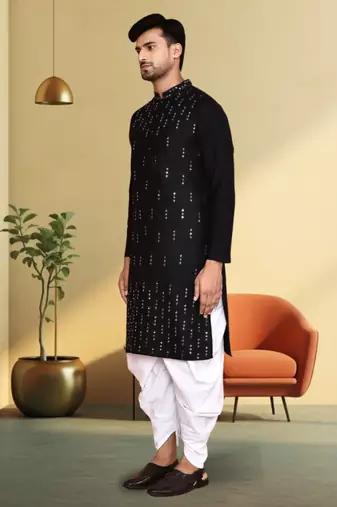 Art silk dhoti kurta for mens