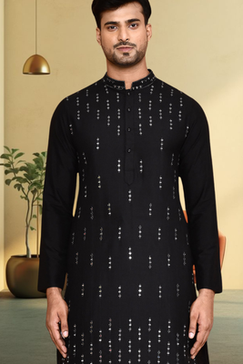 Art silk dhoti kurta for mens 4