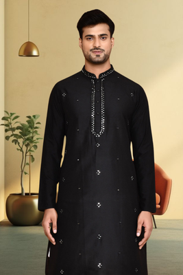 Art silk dhoti kurta for mens 3