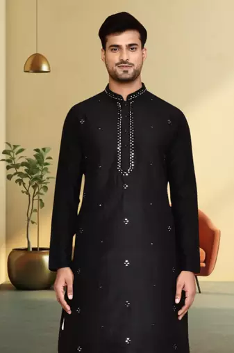 Art silk dhoti kurta for mens