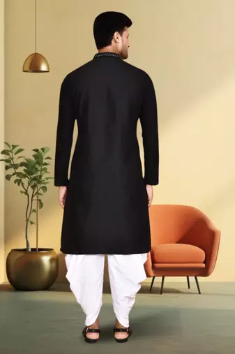 Art silk dhoti kurta for mens