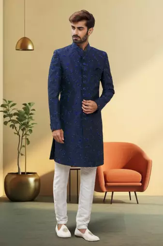Art silk sherwani for mens