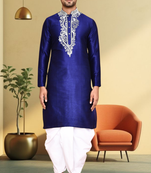 Art silk dhoti kurta for mens
