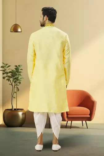 Art silk dhoti-kurta for mens