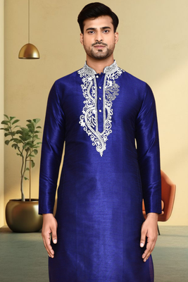 Art silk dhoti kurta for mens 3