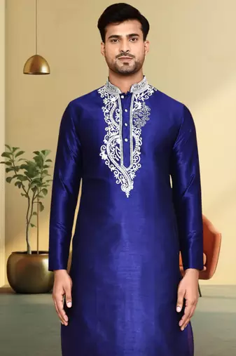 Art silk dhoti kurta for mens